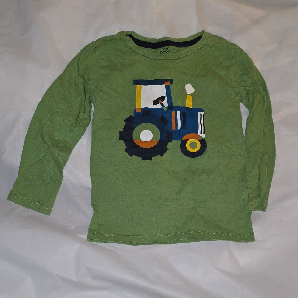 Falls Creek Boys Tractor Graphic Long Sleeved Shirt 4T
